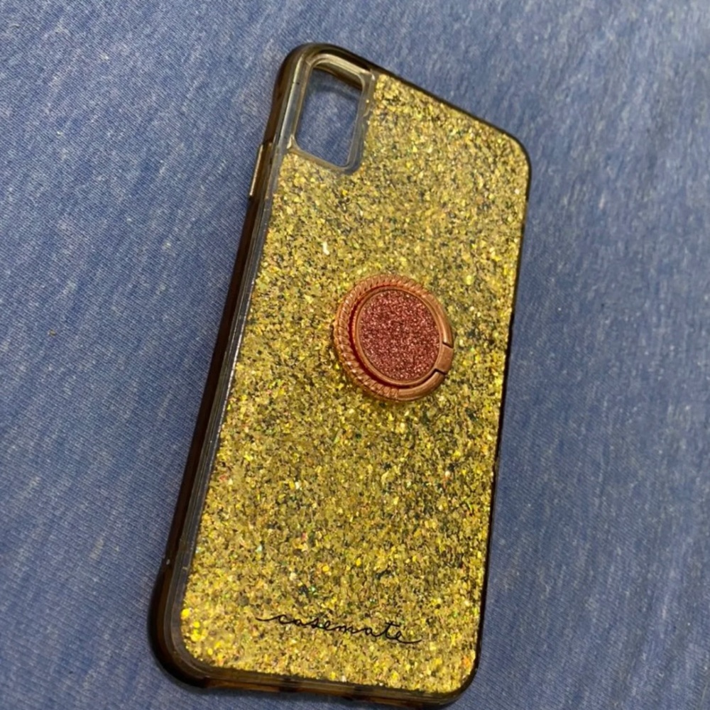iPhone xmax protective glitter case